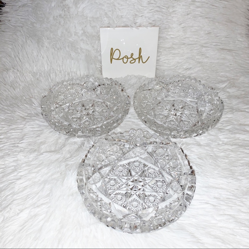 Set of 3 Glass Dishes